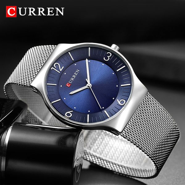 curren men's watches 2019 army watch men stainless steel mesh watches mens ultra-thin quartz wristwatch male clock, Slivery;brown
curren men's watches 2019 army watch men stainless steel mesh watches mens ultra-thin quartz wristwatch male clock, Slivery;brown