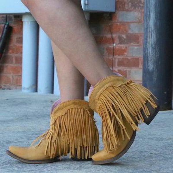 oeak women boots 2019 slip on square heel solid color suede boots ladies point toe shoes tassel shoes women, Black
oeak women boots 2019 slip on square heel solid color suede boots ladies point toe shoes tassel shoes women, Black