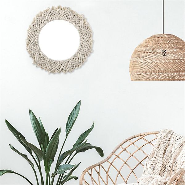 nordic ins round mirror artistic bohemian decoration hand-woven cotton rope mirror living room wall hanging mirror
nordic ins round mirror artistic bohemian decoration hand-woven cotton rope mirror living room wall hanging mirror