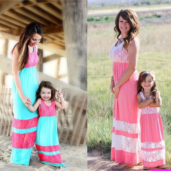 mother daughter dresses family look matching clothes outfits boho beach lace stripe mom kids grils elegant party pageant dress, Blue
mother daughter dresses family look matching clothes outfits boho beach lace stripe mom kids grils elegant party pageant dress, Blue
