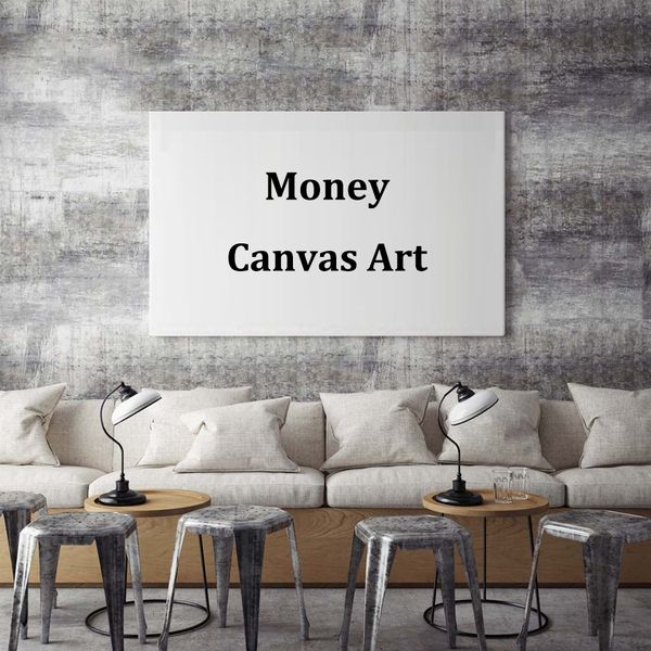 money canvas art home decor customized prints painting canvas art