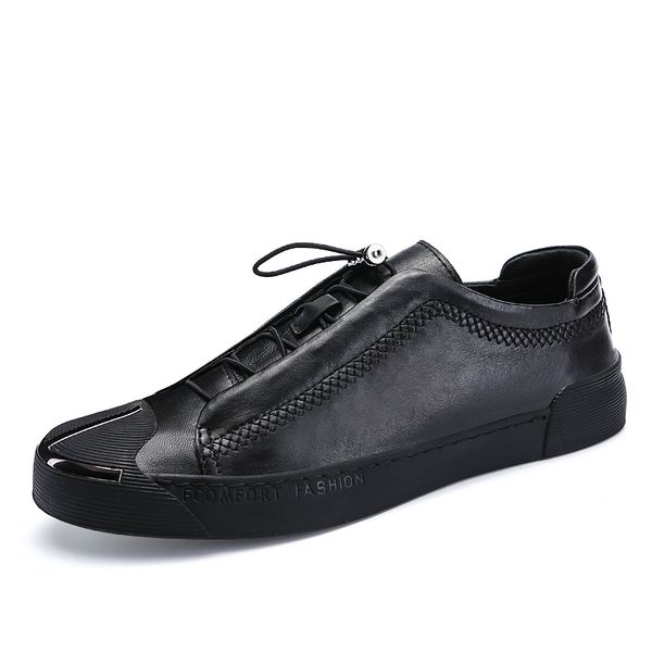 men shoes casual genuine leather fashion trendy flat shoes for men new chunky sneakers trend wild nice new, Black
men shoes casual genuine leather fashion trendy flat shoes for men new chunky sneakers trend wild nice new, Black