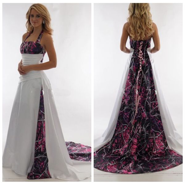 halter 2019 camo a-line muddy girl wedding dresses camouflage custom plus size bridal gowns real tree countryside lace up back robe de soire, White
halter 2019 camo a-line muddy girl wedding dresses camouflage custom plus size bridal gowns real tree countryside lace up back robe de soire, White