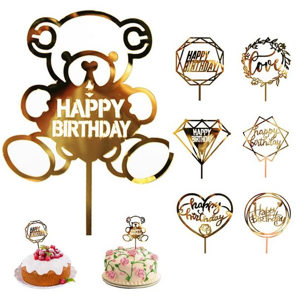 acrylic love wedding cake er happy birthday cake er golden insert card baking accessories party decoration
acrylic love wedding cake er happy birthday cake er golden insert card baking accessories party decoration