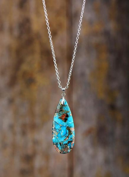 women semiprecious stone pendant necklace turquoises chain choker necklace classic fashion chic women jewelry bijoux wholesale, Silver
women semiprecious stone pendant necklace turquoises chain choker necklace classic fashion chic women jewelry bijoux wholesale, Silver