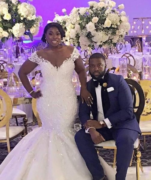 2020 new plus size african wedding dresses bridal gowns crystal vestidos de novia wedding gowns south africa robes de mariée, White
2020 new plus size african wedding dresses bridal gowns crystal vestidos de novia wedding gowns south africa robes de mariée, White