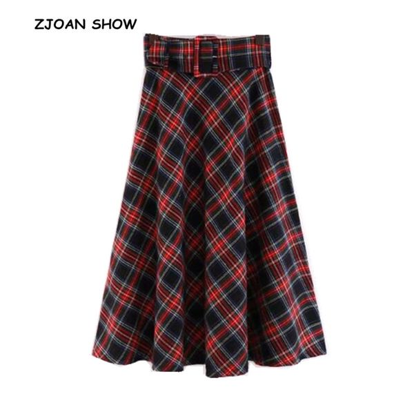 vintage high waist classical check plaid skirt with sashes women mid-calf ball gown swing long gingham skirts 2018 mew femme, Black
vintage high waist classical check plaid skirt with sashes women mid-calf ball gown swing long gingham skirts 2018 mew femme, Black