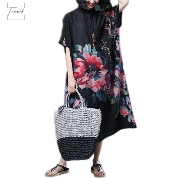 women dress batwing dolman vintage sleeve summer plus size batwing floral print female vestido loose oversize n long dress 5xl, Black;gray
women dress batwing dolman vintage sleeve summer plus size batwing floral print female vestido loose oversize n long dress 5xl, Black;gray
