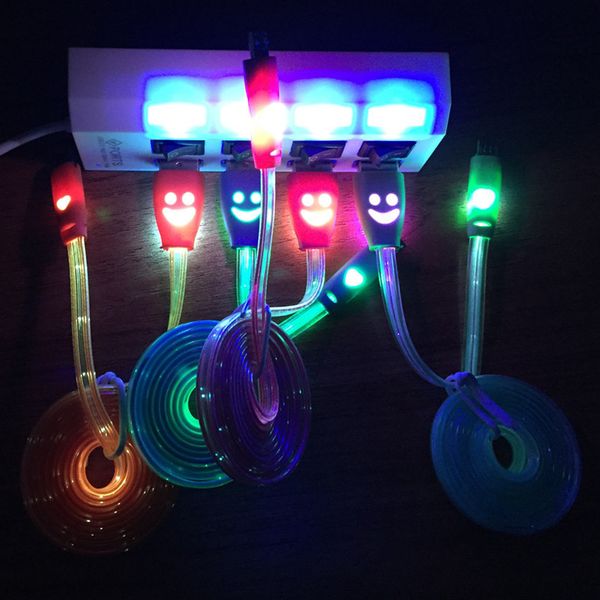 1m micro usb v8 visible charger cable adapter led light sync data smiley flashing noodle streamer charging cords line for andriod v8 lg htc
1m micro usb v8 visible charger cable adapter led light sync data smiley flashing noodle streamer charging cords line for andriod v8 lg htc