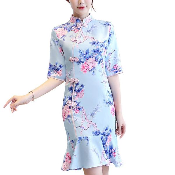 урожай улучшенных шифоновое платье cheongsam печать традиционной китайской партии платье женщина daily этнического стиль qipao современного, Red
урожай улучшенных шифоновое платье cheongsam печать традиционной китайской партии платье женщина daily этнического стиль qipao современного, Red