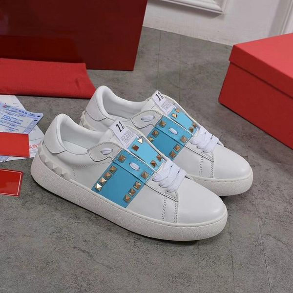 new luxury popular leather casual shoes women men designer sneakers fashion open lace up casual shoes, White;red
new luxury popular leather casual shoes women men designer sneakers fashion open lace up casual shoes, White;red