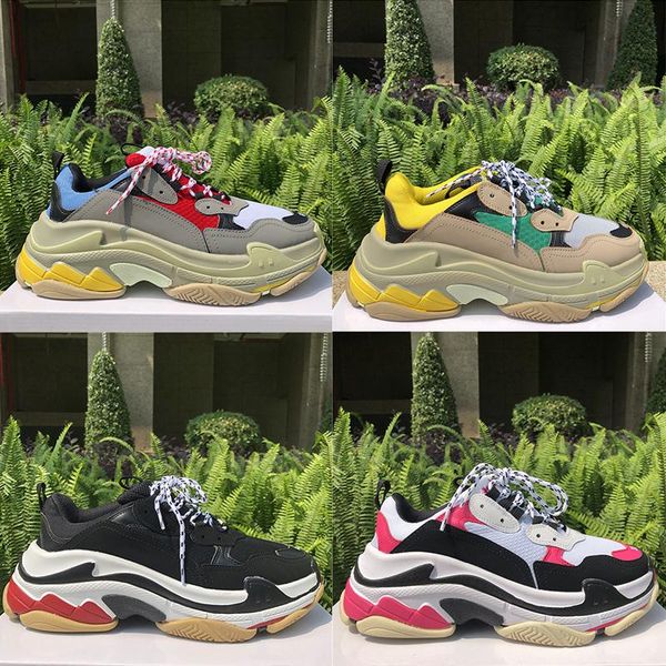 2019 grey red blue luxury triple s designer low old dad sneaker combination soles boots mens womens fashion casual shoes
2019 grey red blue luxury triple s designer low old dad sneaker combination soles boots mens womens fashion casual shoes