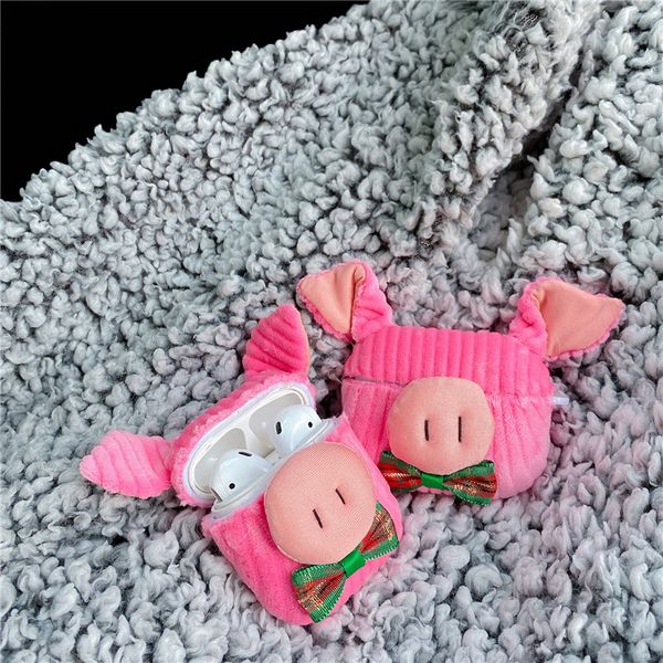 super cute cartoon pink corduroy pig bluetooth wireless headset cover for apple airpods 1 2 pro charging case
super cute cartoon pink corduroy pig bluetooth wireless headset cover for apple airpods 1 2 pro charging case