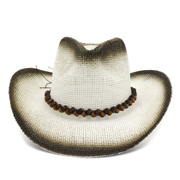qiuboss black spray-painted paper straw jazz cowboy hats men women panama boater cap wide brim beach hat sombrero sunhat, Blue;gray
qiuboss black spray-painted paper straw jazz cowboy hats men women panama boater cap wide brim beach hat sombrero sunhat, Blue;gray