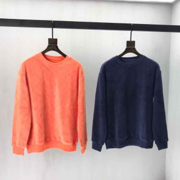 20 france italy new fa hion velvet orange letter pullover cotton men women men hoodie weat hirt, Black