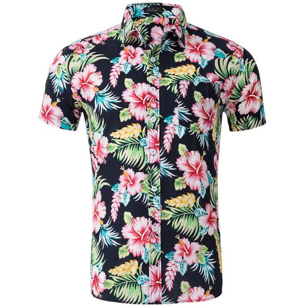 fashion vintage men's shirt cotton slim lapel short sleeve shirts hawaiian men's print hemd 2020 spring summer new, White;black
fashion vintage men's shirt cotton slim lapel short sleeve shirts hawaiian men's print hemd 2020 spring summer new, White;black