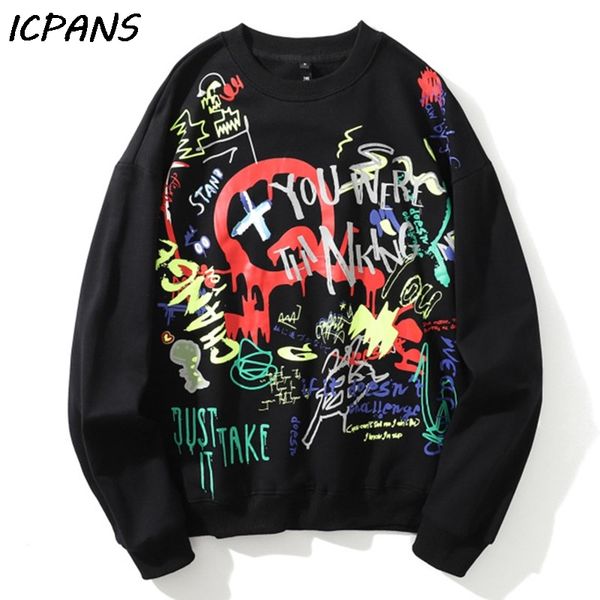 icpans hip hop punk rock hipster sweatshirts hoodies graffiti letter print pullover streetwear harajuku casual hoodie, Black
icpans hip hop punk rock hipster sweatshirts hoodies graffiti letter print pullover streetwear harajuku casual hoodie, Black