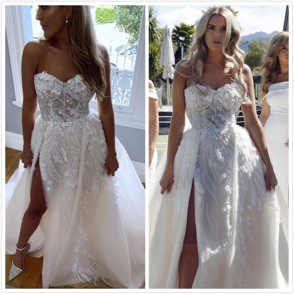2020 arabic aso ebi lace beaded vintage wedding dresses high split bridal dresses tulle wedding gowns zj564, White
2020 arabic aso ebi lace beaded vintage wedding dresses high split bridal dresses tulle wedding gowns zj564, White
