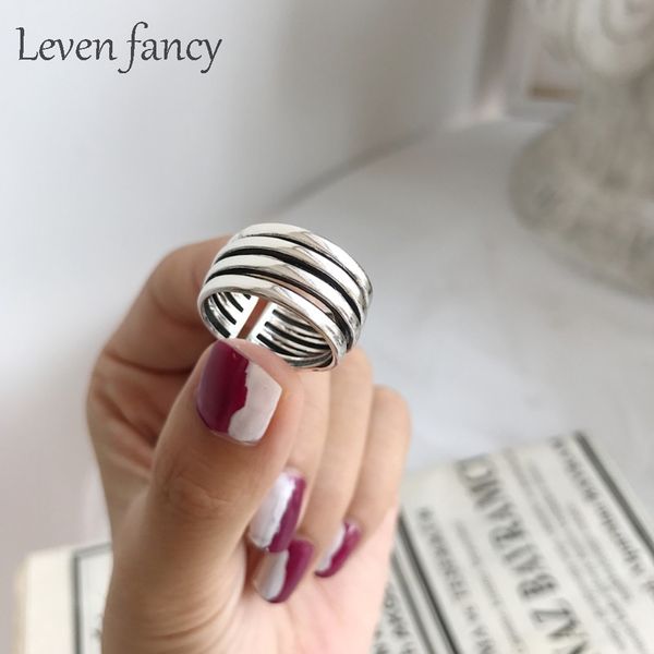 men women vintage 925 sterling silver multi band statement ring adjust multi layer graduated design prom party rings for girls, Golden;silver
men women vintage 925 sterling silver multi band statement ring adjust multi layer graduated design prom party rings for girls, Golden;silver