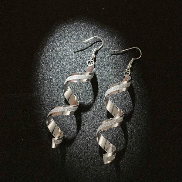 european and american geometric spiral personality long frosted earrings bohemian gold silver ladies earring jewelry for women
european and american geometric spiral personality long frosted earrings bohemian gold silver ladies earring jewelry for women