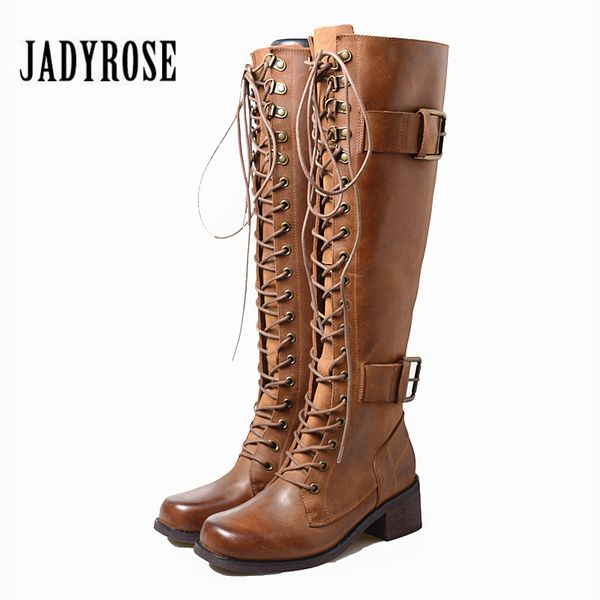 jady rose punk style women lace up riding boots chunky high heel knee high boots buckle female platform rubber shoes woman, Black
jady rose punk style women lace up riding boots chunky high heel knee high boots buckle female platform rubber shoes woman, Black