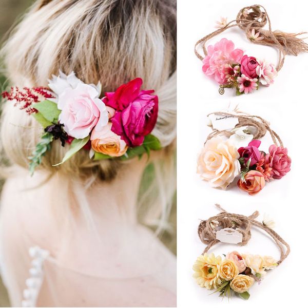 1pcs artificial garland headband seaside beach model shooting rose hair band wedding bride rose hair band
1pcs artificial garland headband seaside beach model shooting rose hair band wedding bride rose hair band