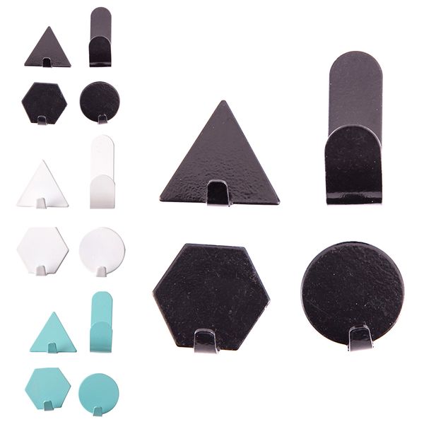 4 pcs stainless steel strong adhesive hook geometric kitchen wall decoration creative suitable to hang clothes, keys etc
4 pcs stainless steel strong adhesive hook geometric kitchen wall decoration creative suitable to hang clothes, keys etc