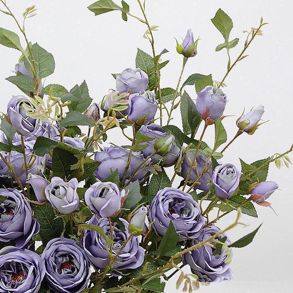 4pcs lot european artificial rose flower branch silk+plastic flores fake flowers for home l decor wedding decoration marrige
4pcs lot european artificial rose flower branch silk+plastic flores fake flowers for home l decor wedding decoration marrige