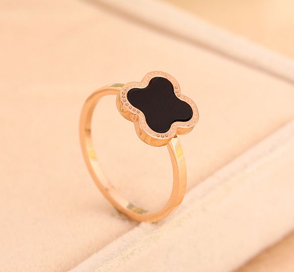 202onyx ring carnelian female 18k rose gold titanium steel lucky four leaf clover ring opening korean for women ing, Golden;silver
202onyx ring carnelian female 18k rose gold titanium steel lucky four leaf clover ring opening korean for women ing, Golden;silver