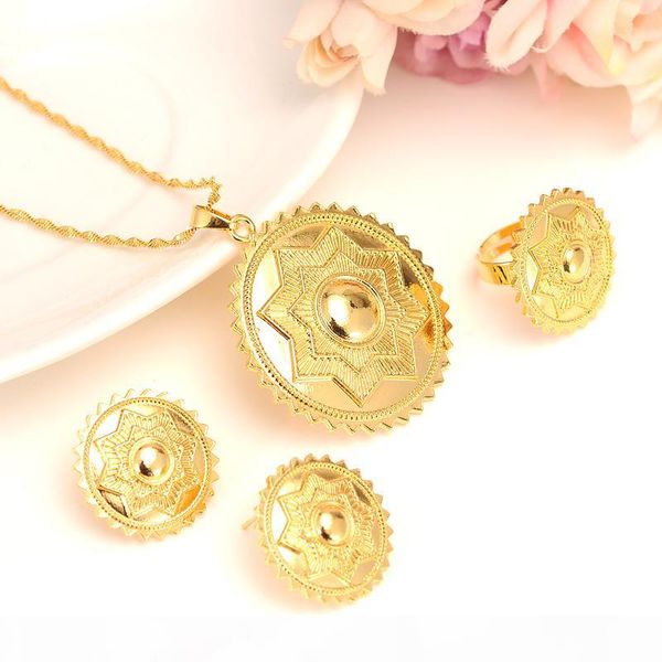 22 k solid gold filled star polka dot jewelry set habesha eritrean women wedding fashion ring earrings pendant, Silver
22 k solid gold filled star polka dot jewelry set habesha eritrean women wedding fashion ring earrings pendant, Silver
