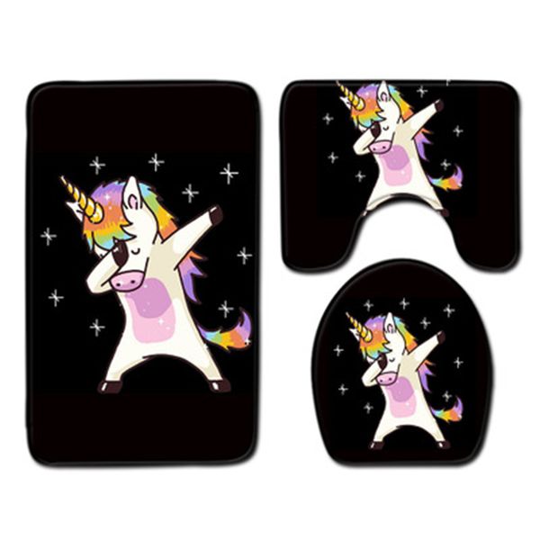 3d cartoon unicorn bathroom shower bath mat toilet lid cover bathroom carpet rugs home decoration flannel black bathroom mat set
3d cartoon unicorn bathroom shower bath mat toilet lid cover bathroom carpet rugs home decoration flannel black bathroom mat set