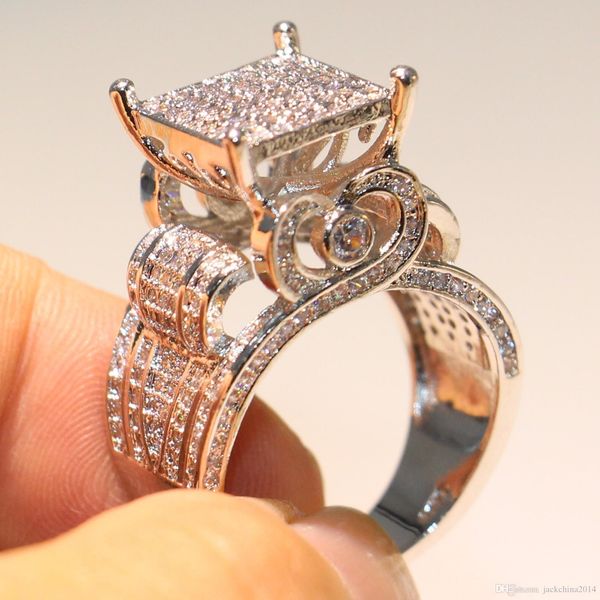 sparkling luxury jewelry 925 sterling silver fill pave white sapphire cz diamond owl ring party women wedding band rings gift, Slivery;golden
sparkling luxury jewelry 925 sterling silver fill pave white sapphire cz diamond owl ring party women wedding band rings gift, Slivery;golden