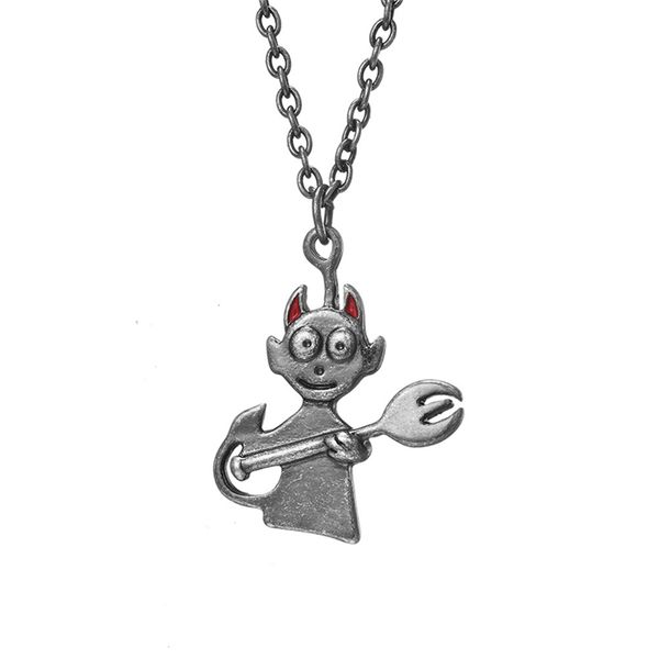 vintage devil angel pendant necklaces for women girls wholesale jewelry 316l stainless steel chain necklace men romantic gifts, Silver
vintage devil angel pendant necklaces for women girls wholesale jewelry 316l stainless steel chain necklace men romantic gifts, Silver