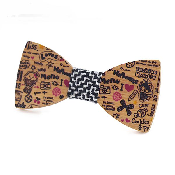 children wood bow tie cartoon children high-grade england style baby small bowtie performance novelty classic gifts, Black;gray
children wood bow tie cartoon children high-grade england style baby small bowtie performance novelty classic gifts, Black;gray