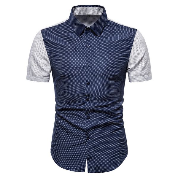 patchwork polka dot shirt men 2020 brand slim fit short sleeve shirt mens casual button down dress shirts business chemise homme, White;black
patchwork polka dot shirt men 2020 brand slim fit short sleeve shirt mens casual button down dress shirts business chemise homme, White;black