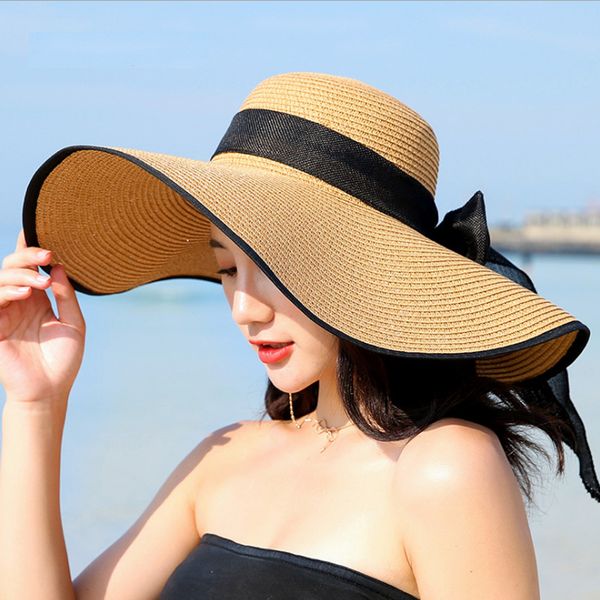 summer large brim straw hat floppy wide brim sun cap bowknot beach foldable hats new 2019 hats for women, Blue;gray
summer large brim straw hat floppy wide brim sun cap bowknot beach foldable hats new 2019 hats for women, Blue;gray