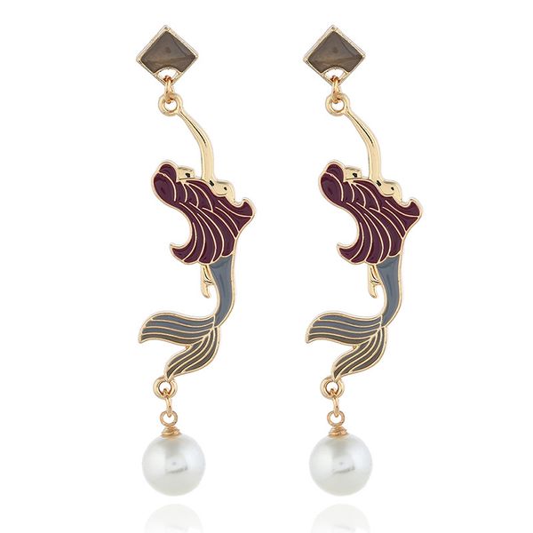 euro-american ear decoration alloy glazed mermaid pearl long earrings ear nails, Golden
euro-american ear decoration alloy glazed mermaid pearl long earrings ear nails, Golden