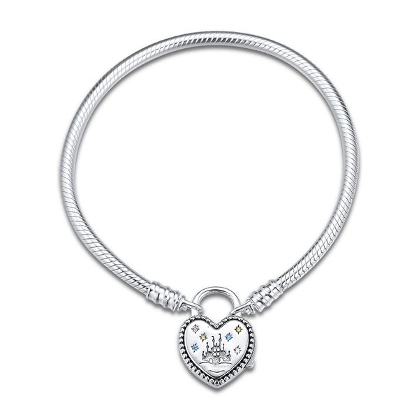 ckk silver 925 jewelry fantasyland castle heart sterling silver bracelet fits original charms and beads, Golden;silver
ckk silver 925 jewelry fantasyland castle heart sterling silver bracelet fits original charms and beads, Golden;silver