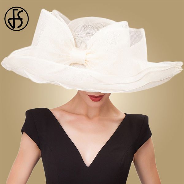 fs elegant black beige white linen wedding hats bowknot womens hat ladies large wide brim chapeau fedora, Blue;gray
fs elegant black beige white linen wedding hats bowknot womens hat ladies large wide brim chapeau fedora, Blue;gray