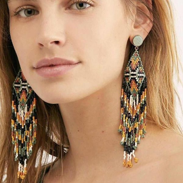 jshine ins long handmade beads statement drop earrings fringed tassel dangle earrings women ethnic boho hanging jewelry, Silver
jshine ins long handmade beads statement drop earrings fringed tassel dangle earrings women ethnic boho hanging jewelry, Silver