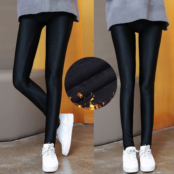 fashion plus size womens leggings winter warm plus velvet solid elastic pencil pants casual high waist leggings women trousers, Black
fashion plus size womens leggings winter warm plus velvet solid elastic pencil pants casual high waist leggings women trousers, Black
