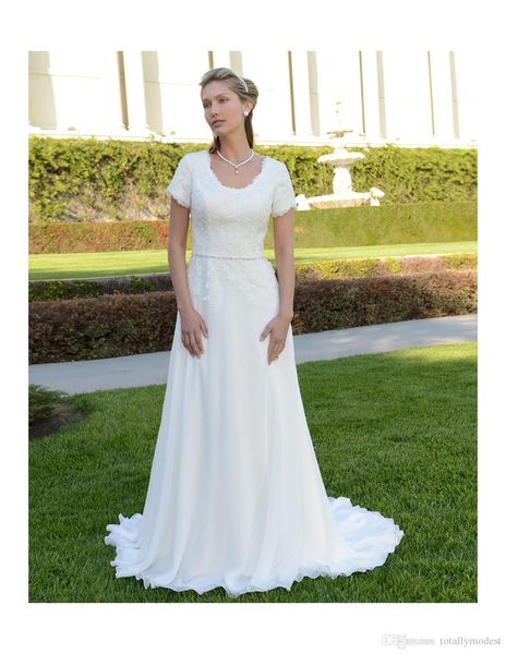 new informal lace chiffon modest wedding dresses with short sleeves scoop neck bridal gowns beaded waist couture custom made a103, White
new informal lace chiffon modest wedding dresses with short sleeves scoop neck bridal gowns beaded waist couture custom made a103, White