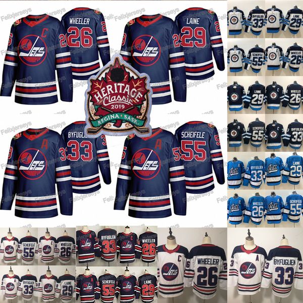 2019 heritage cla ic 26 blake wheeler jer ey jet hockey jer ey 55 mark cheifele patrik laine du tin byfuglien 2019 winnipeg jet jer ey, Black;red
2019 heritage cla ic 26 blake wheeler jer ey jet hockey jer ey 55 mark cheifele patrik laine du tin byfuglien 2019 winnipeg jet jer ey, Black;red