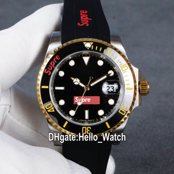 new sub big date 40mm 116610 116613 116618 asian 2813 automatic mens watch black dial two tone gold caes ceramics bezel rubber hello_watch, Slivery;brown
new sub big date 40mm 116610 116613 116618 asian 2813 automatic mens watch black dial two tone gold caes ceramics bezel rubber hello_watch, Slivery;brown
