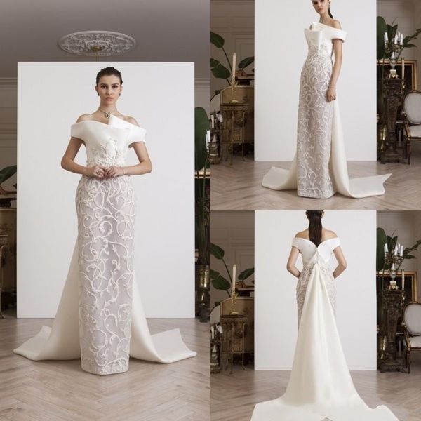 vintage sheath prom dresses with wrap off shoulder new fashion ruffles appliques evening dresses sweep train elegant women wear party gowns, Black
vintage sheath prom dresses with wrap off shoulder new fashion ruffles appliques evening dresses sweep train elegant women wear party gowns, Black