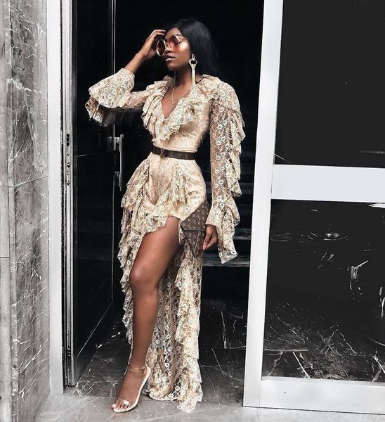 khaki and black color 2018 new fashion long sleeve open folk see-through jumpsuits lace elegant celebrity wear, Black;white
khaki and black color 2018 new fashion long sleeve open folk see-through jumpsuits lace elegant celebrity wear, Black;white