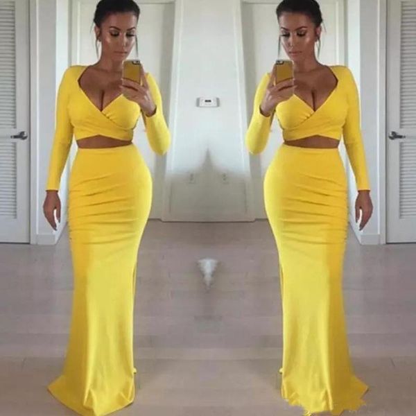 african black girls yellow prom dresses long sleeve 2020 two pieces tight formal evening gowns party dress
african black girls yellow prom dresses long sleeve 2020 two pieces tight formal evening gowns party dress