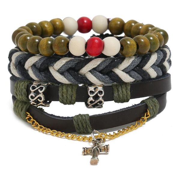 100% genuine leather bracelet alloy cross pendant beading adjustable bracelet men's combination suit bracelet 3style/1set, Black
100% genuine leather bracelet alloy cross pendant beading adjustable bracelet men's combination suit bracelet 3style/1set, Black