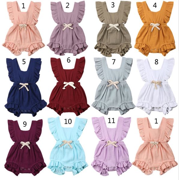 11 styles pretty summer newborn kids designer clothes girls summer bodysuit lotus ruffle sleeve climb romper solid jumpsuit for 0-24m, Blue
11 styles pretty summer newborn kids designer clothes girls summer bodysuit lotus ruffle sleeve climb romper solid jumpsuit for 0-24m, Blue
