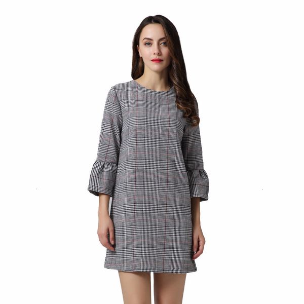 women dresses womens clothes women vintage flare sleeve houndstooth dress basic plaid sleeve autumn mini dresses vestidos mujer qz3247, Black;gray
women dresses womens clothes women vintage flare sleeve houndstooth dress basic plaid sleeve autumn mini dresses vestidos mujer qz3247, Black;gray